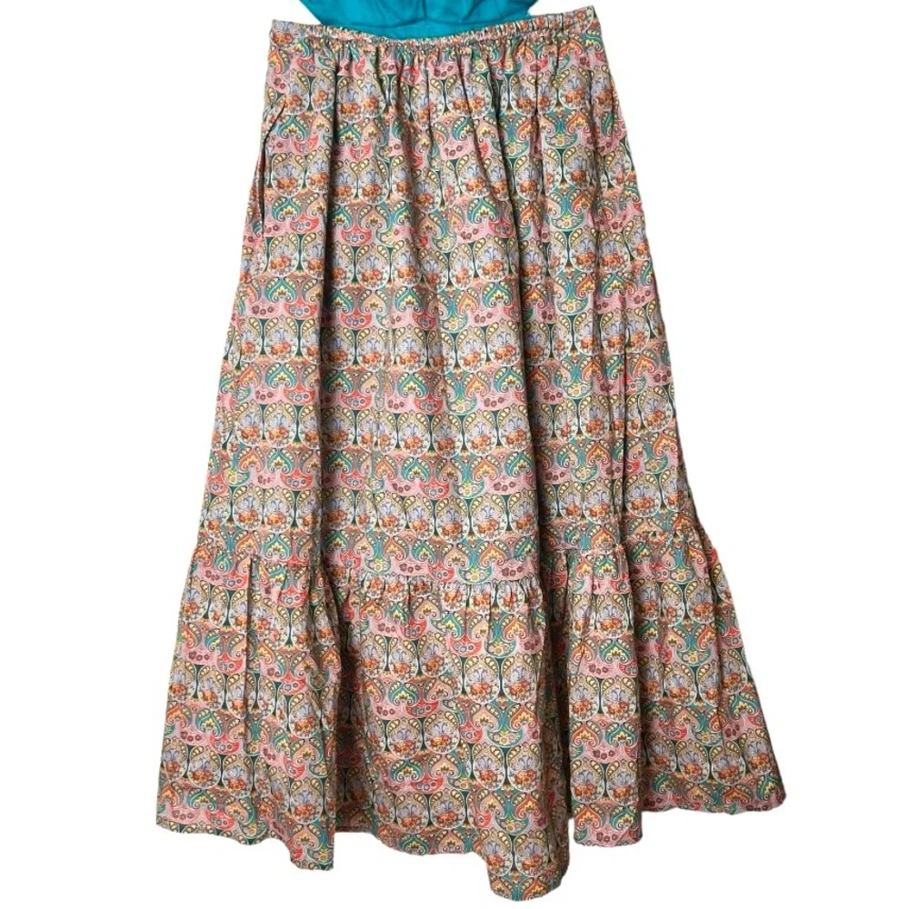 J. Crew Side Cutout Organic Cotton Dress Liberty Giorgia Duke Fabric